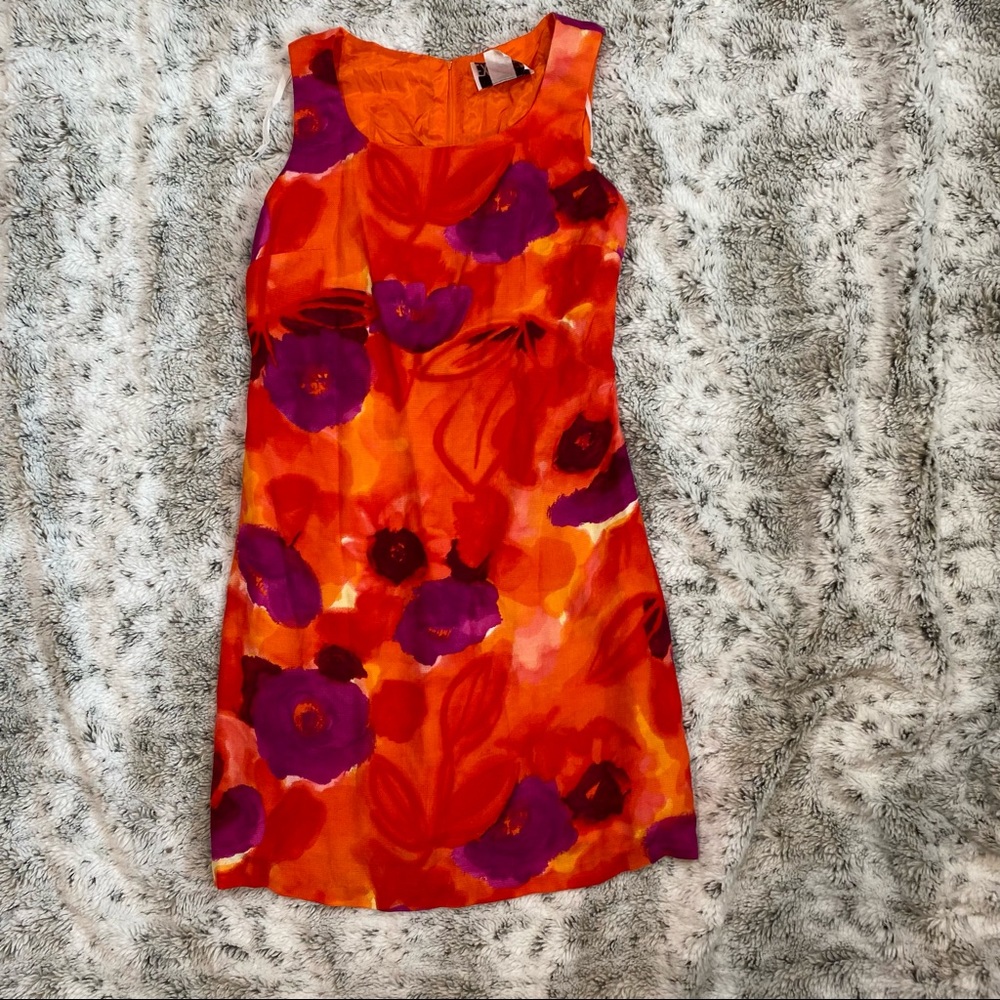 90s Vintage Explosion Sheath Dress